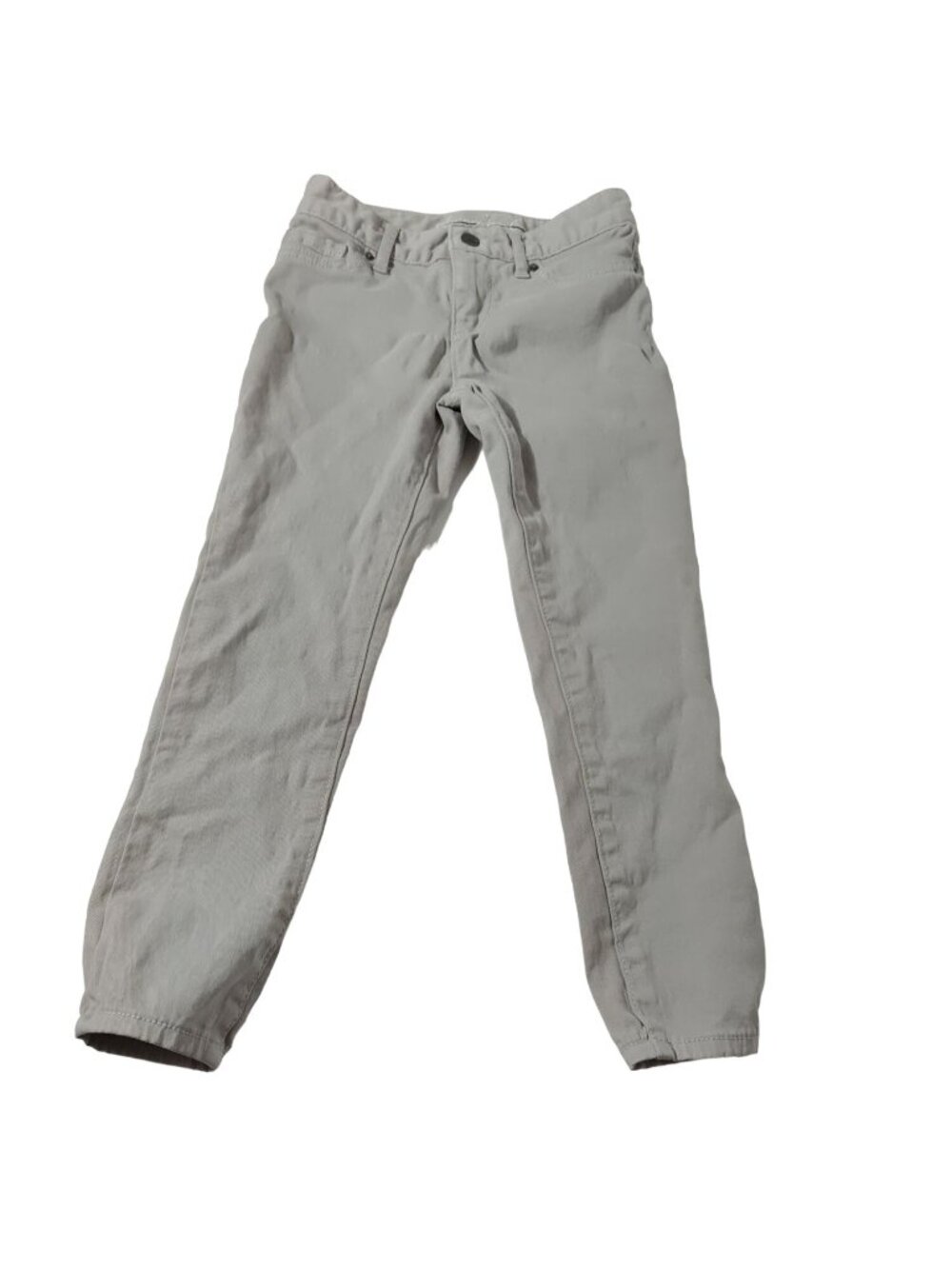 American Eagle Grey Skinny Jeans Jegging Girls Size 6 Adjustable Waist FLAW - Picture 1 of 8